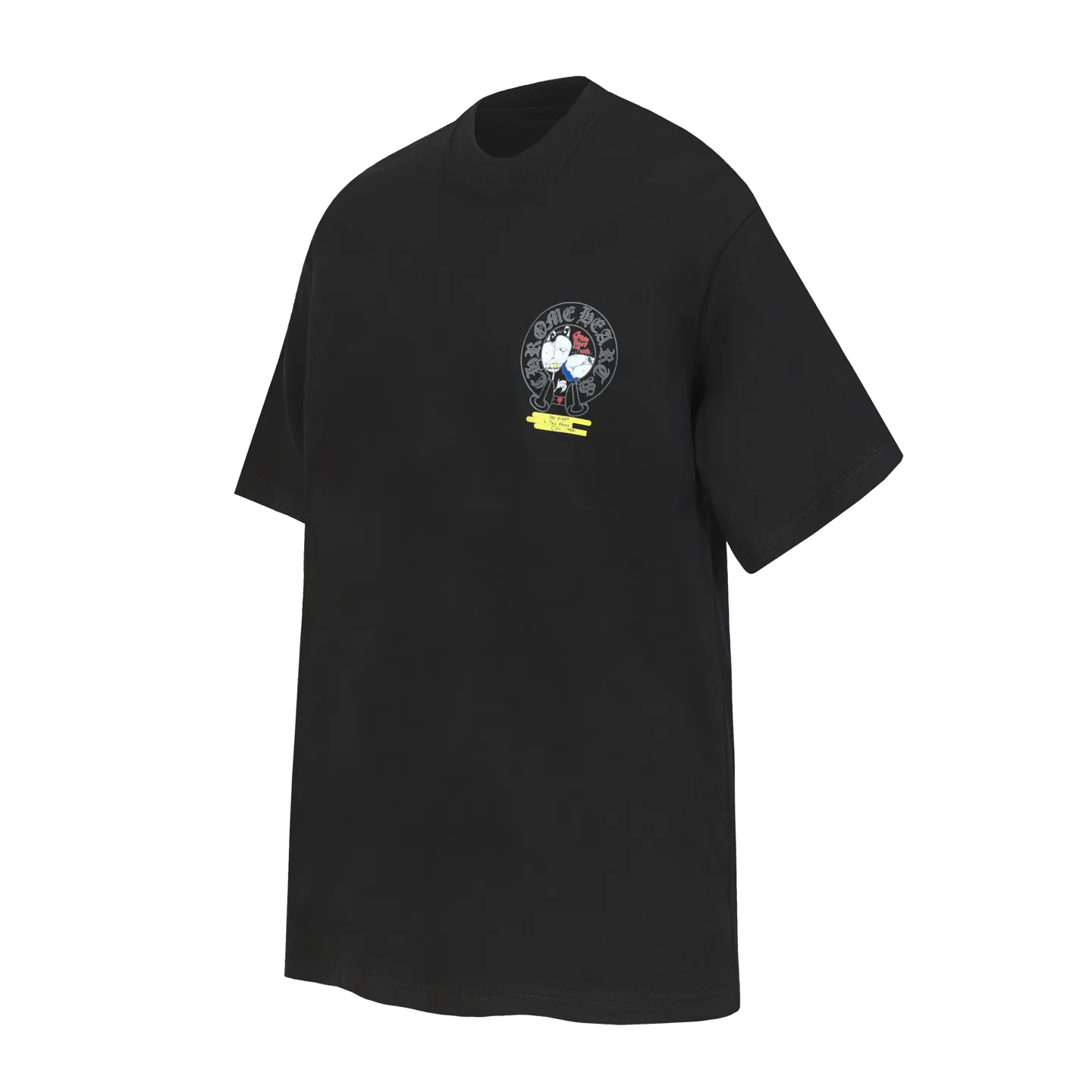 P150 Chrome Hearts CH Chrome Hearts colorful horseshoe Sanskrit city limited letter printed short-sleeved T-shirt Printed with direct injection imported machine Hardware and accessories are all milled and customized Correctly configured Black 2025 Chrome Hearts authentic packaging 260 grams of custom-dyed double yarn cotton Large version Loose and stylish Different from low version slim and long version The upper body stretches the hips 100% commitment: top quality Not fast food The highest version on the market Top quality - different from the ordinary versions on the market If you care about quality, you should also respect the price. Absolutely 0 after-sales service and 0 return rate so far. It’s hard not to love the style - 260g double yarn cotton custom dyed fabric - Correct high-density main mark, washed tag, hand-sewn